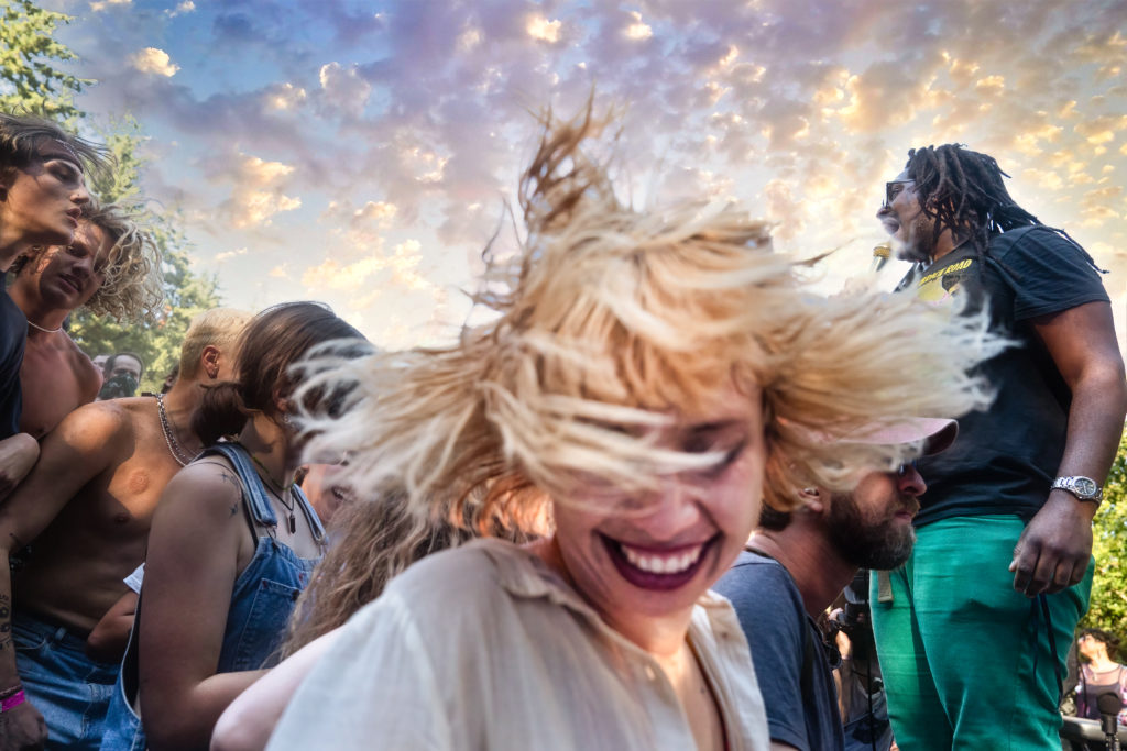 elation among the crowd as Soul Glo rocks the cherry hill stage at Pickathon 2022
